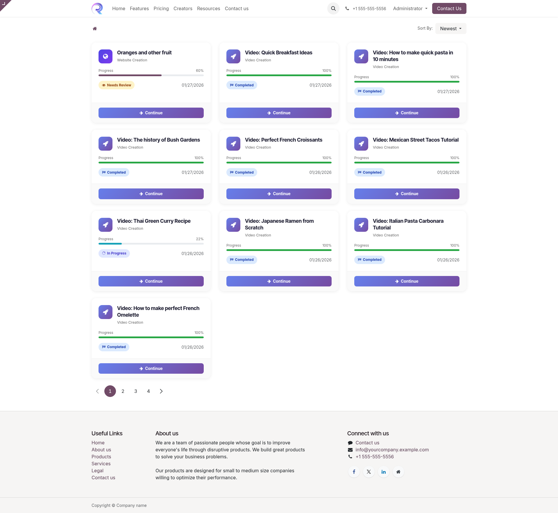 Projects List