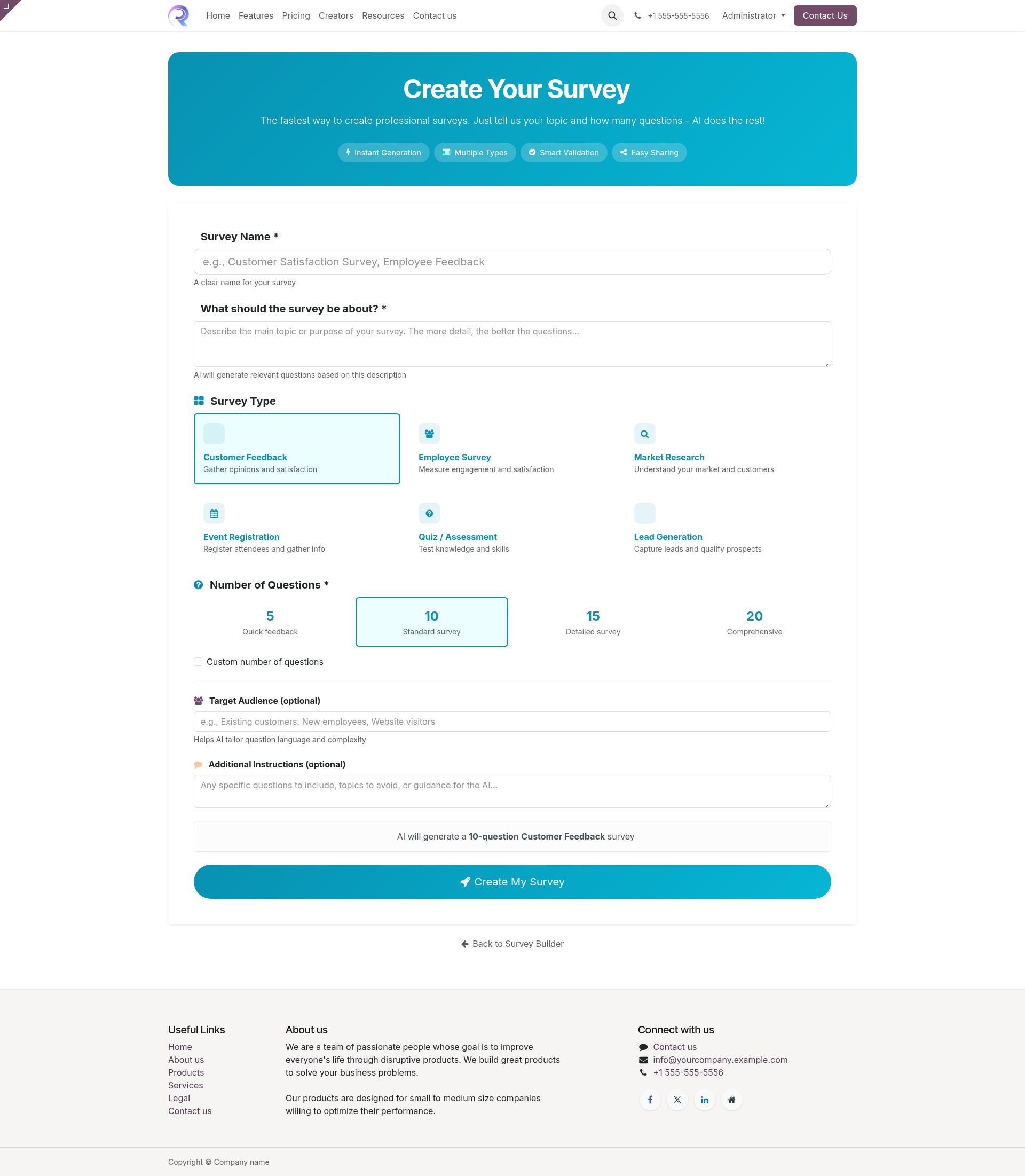 Survey Creation